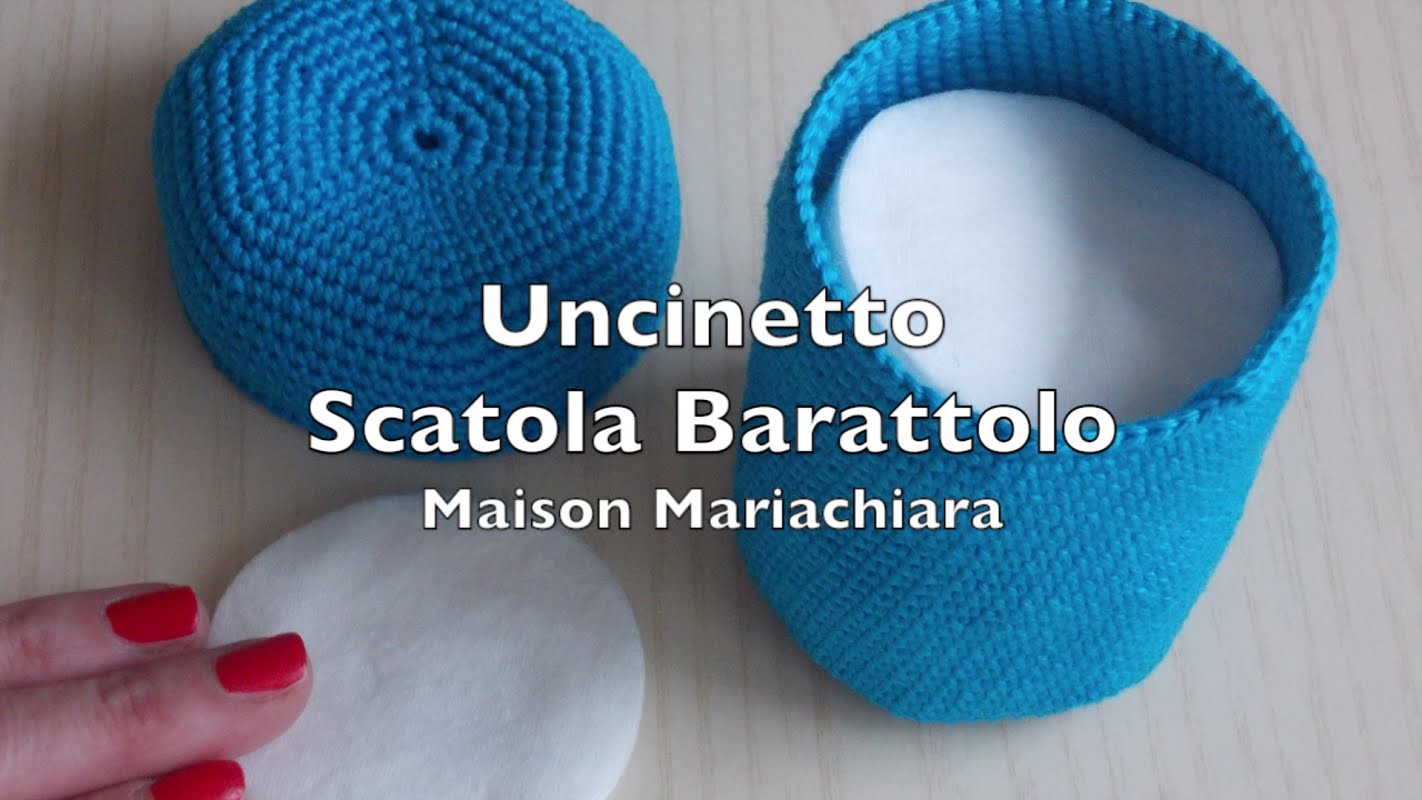 Uncinetto | Scatola Barattolo Porta tutto | Idea Orecchini | Crochet Tiny Box
