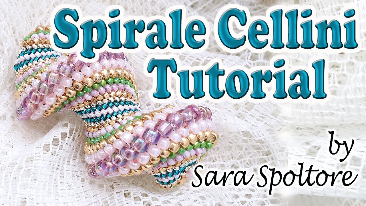 Tutorial spirale Cellini - Come fare bracciale collana con la spirale Cellini - Tutorial perline