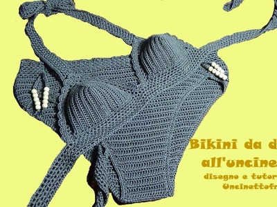 Bikini  da donna all'uncinetto tutorial (parte 1.2)