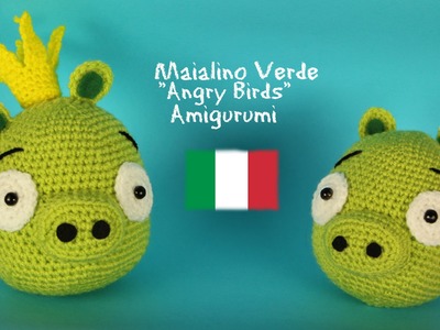 Maialino verde "Angry Birds" Amigurumi | World Of Amigurumi