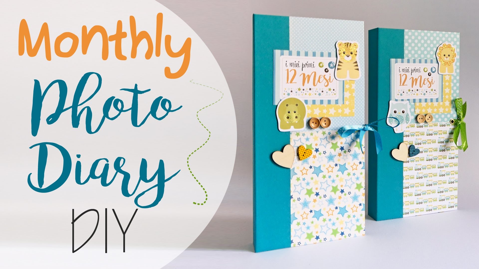 Tuto: Diario foto mensili bimbi - ENG SUBS Monthly Baby Photo Diary DIY