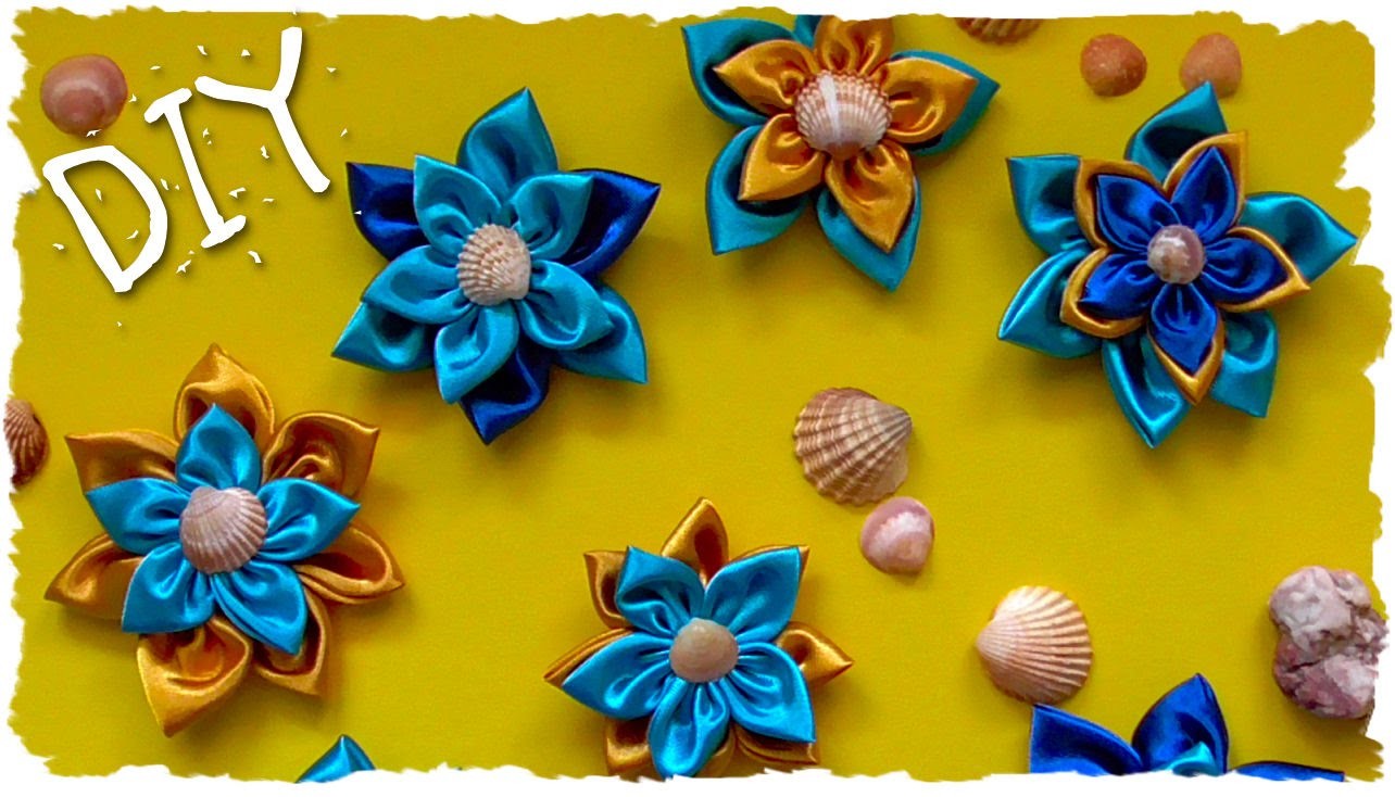Tutorial: Fiori in Stoffa Estivi | SUMMER DIY Fabric Flowers - Kanzashi
