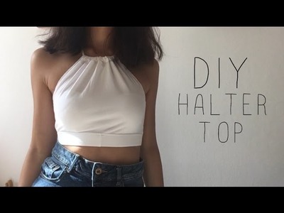 DIY HALTER TOP- Trasforma un paio di leggins | Holographic Line