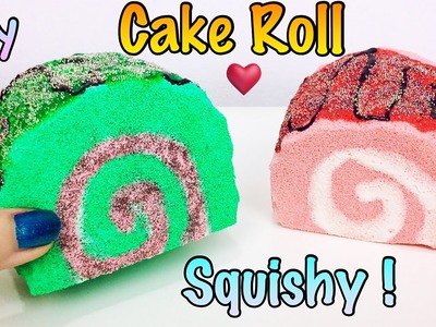 SQUISHY FATTO IN CASA! DIY Cake Roll Squishy fatto a mano !Tutorial ✿