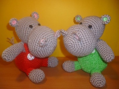 Tutorial Ippopotamo Uncinetto - Amigurumi Hippopotamus Crochet - Hipopotamo Crochet