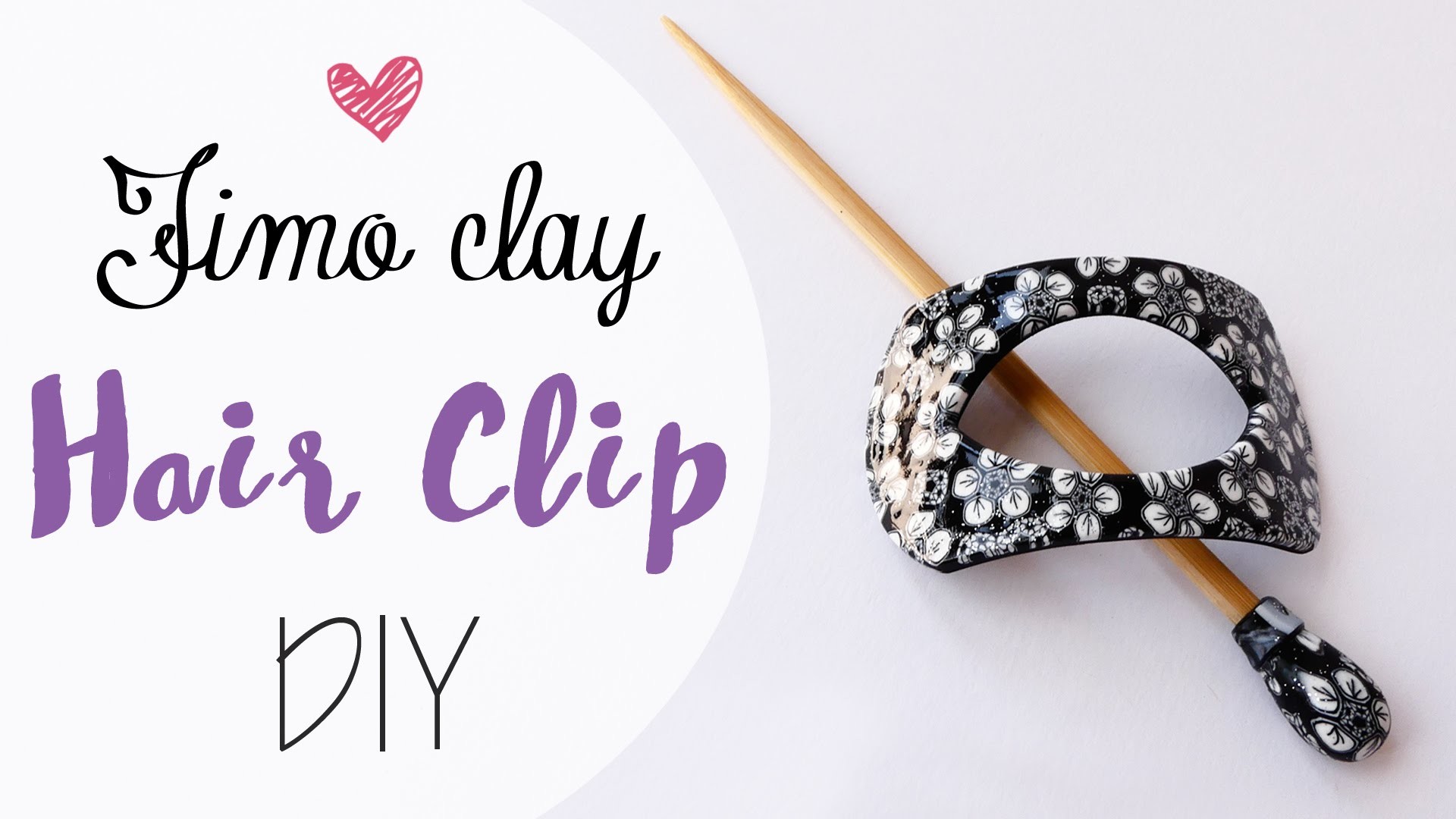 Tuto: Fermaglio capelli in Fimo - ENG SUBS Fimo clay hair clip DIY