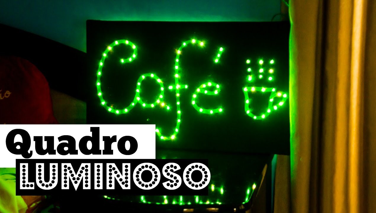 Diy: Quadro luminoso Café | BIS DE CEREJA 