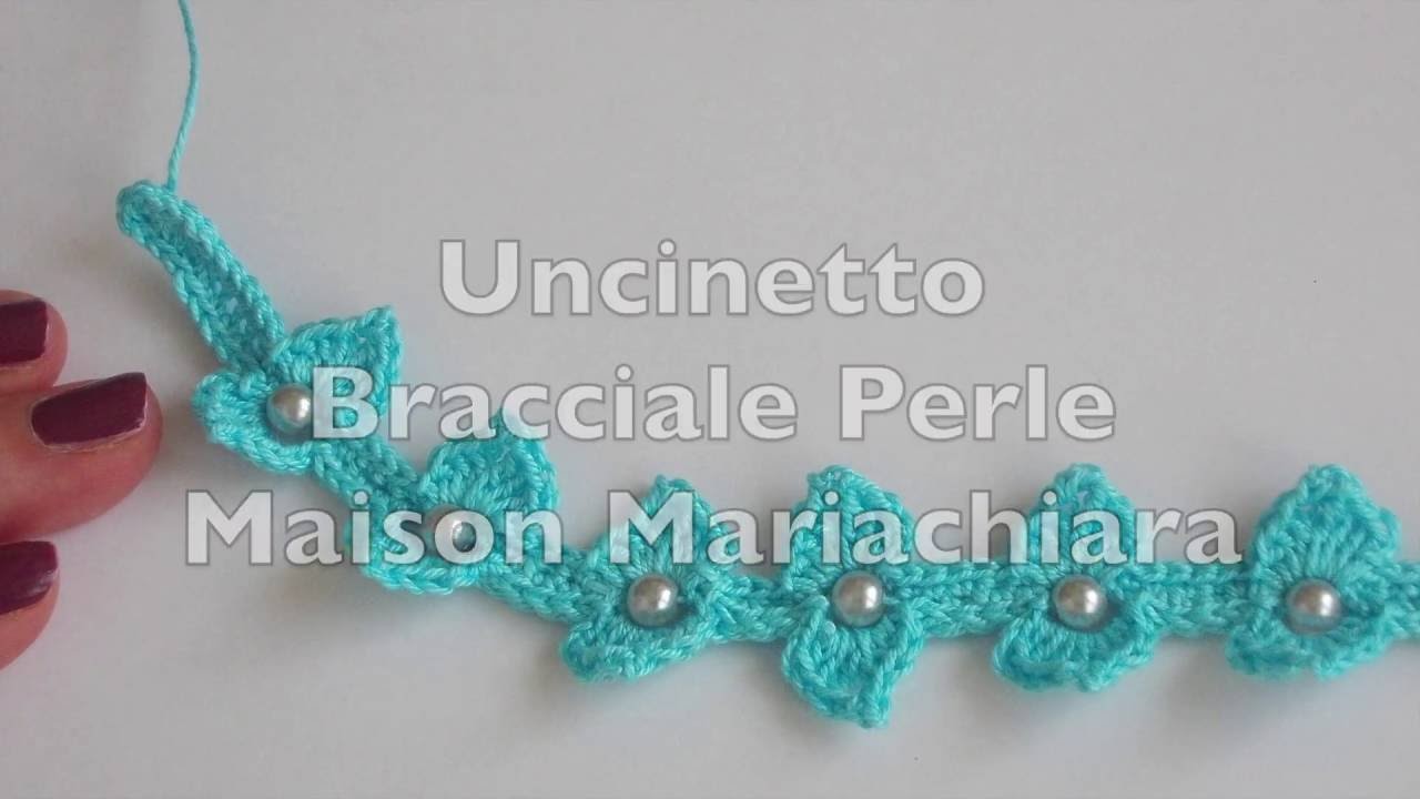 Uncinetto | Braccialetto Perle | Cavigliera Collana | Crochet Bracelet  | Barefoot | Necklac