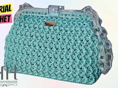 Tutorial uncinetto borsa "Tiffany" | Punto zig zag || Katy Handmade