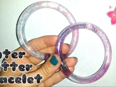 DIY ! Braccialetti a tubo con acqua e glitter - Water Glitter bracelet
