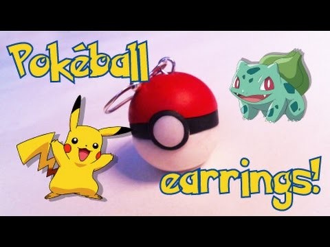 Orecchino.ciondolo.portachiavi Pokeball DIY!!!