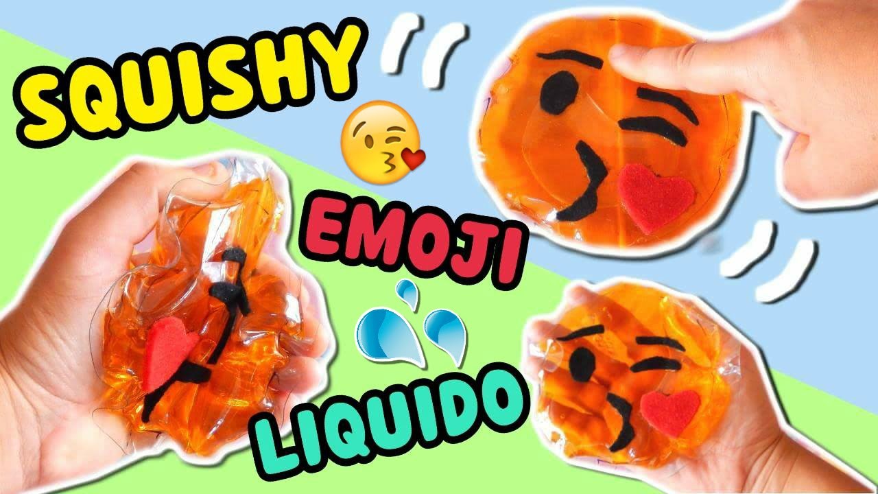 SQUISHY EMOJI LIQUIDO (Diy Liquid squishy emoji) || Iolanda Sweets