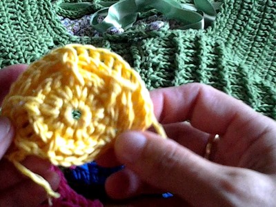 Uncinetto, crochet, punto alto in rilievo