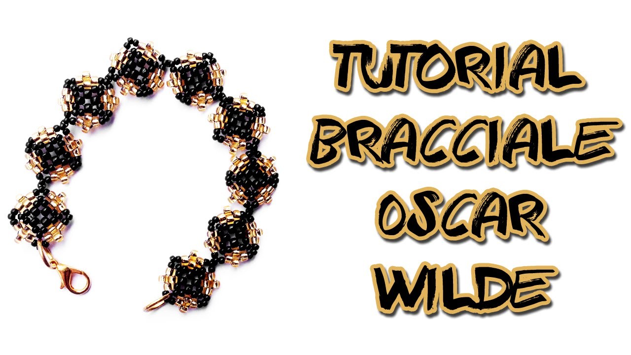 Tutorial Braccialetto con Perline Oscar Wilde-Bracciale Fai da te con Rocailles 8.0 e Rocailles 11.0