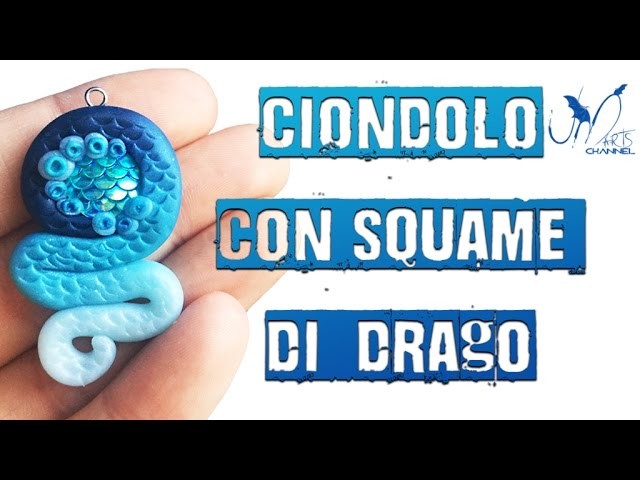 Come fare un ciondolo con squame di drago in Fimo - Tutorial - Skinner Blend