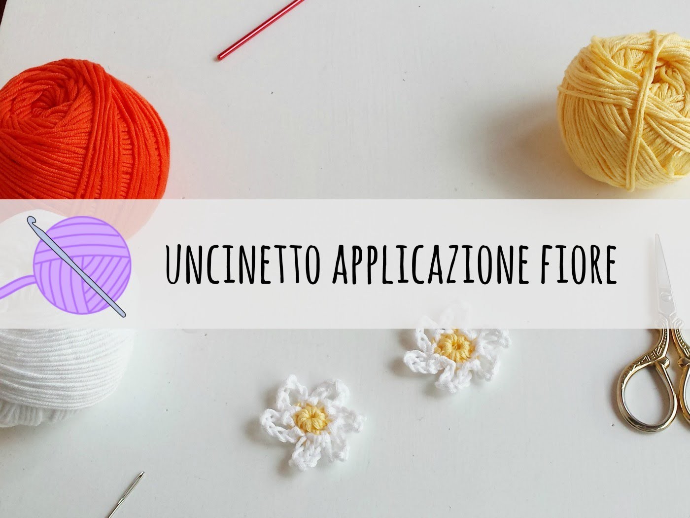 Tutorial uncinetto applicazione fiore facile  | Super easy crochet flower