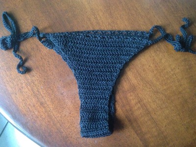 SLIP MODELLO BRASILIANA all'uncinetto passo passo - How to crochet brazilian bikini bottom