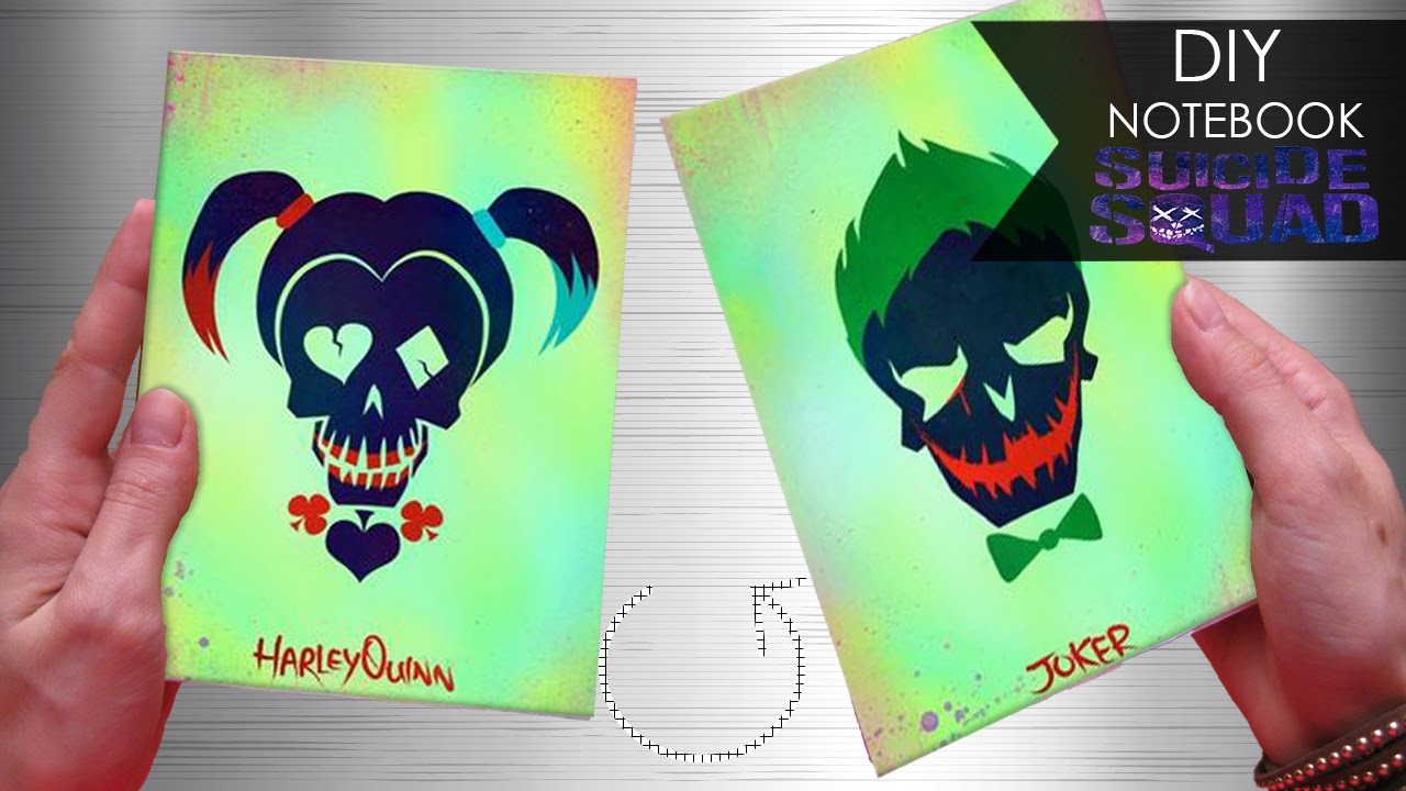 DIY Notebook ☠ Suicide Squad | Joker & Harley Quinn