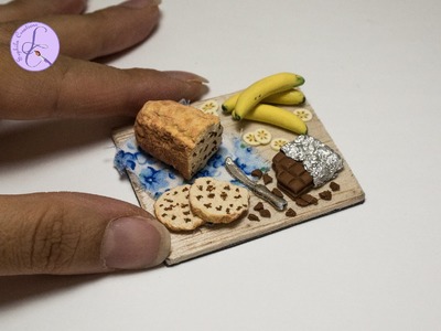 Tutorial: Plum Cake Banana&Cioccolato (ENG SUBS - DIY banana&chocolate cake with polymer clay)