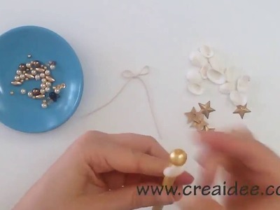 Matita decorata "Mare Dorato" - Pencil "Golden Sea" - Tutorial DIY di Creaidee