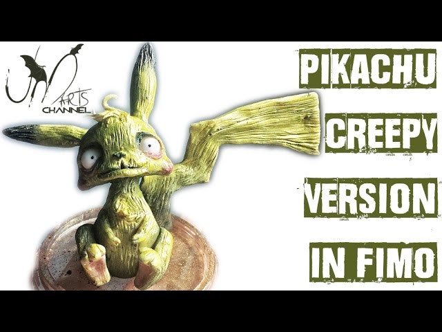 Pokemon Diy Tutorial - Come fare Pikachu in Fimo - Versione Creepy