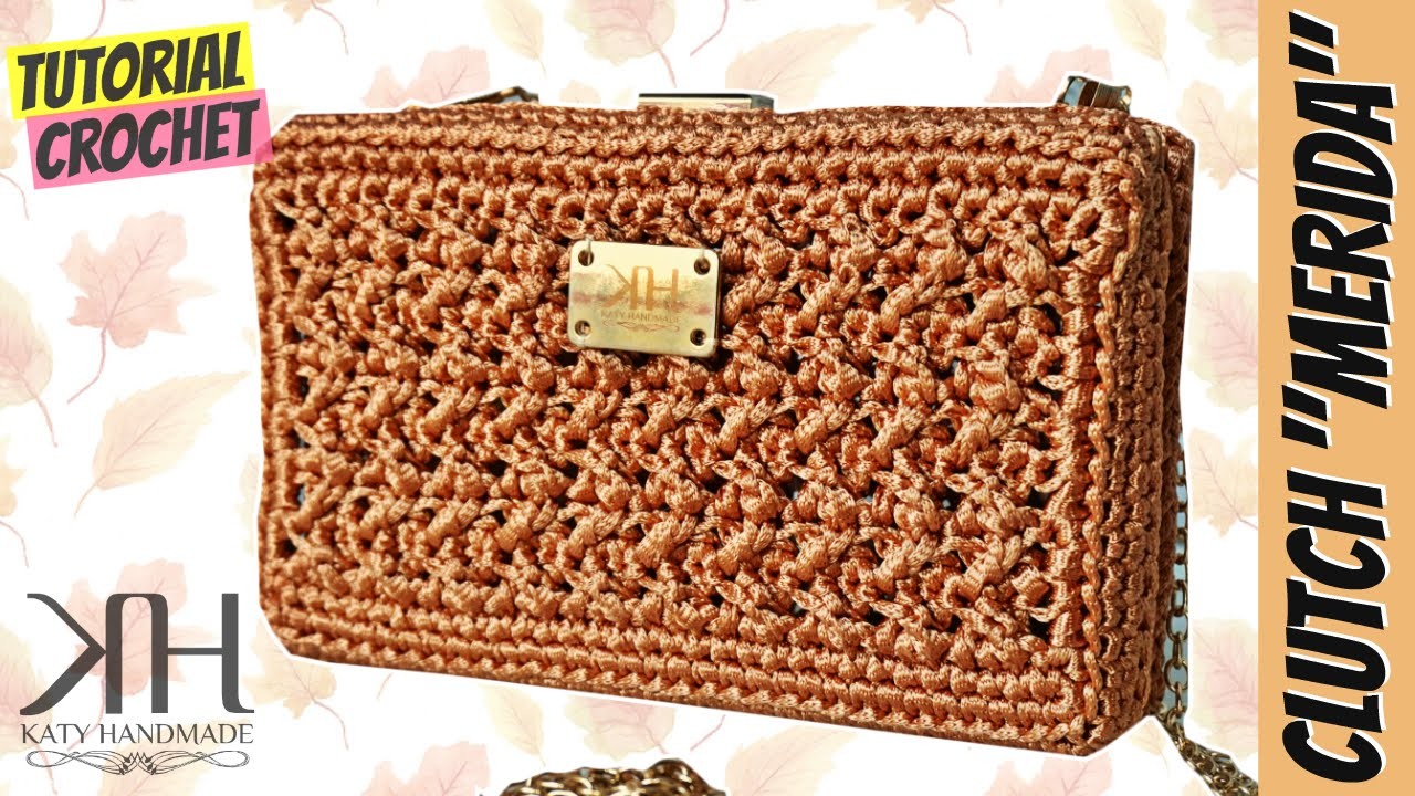 Tutorial uncinetto clutch "Merida" | How to make a crochet bag || Katy Handmade