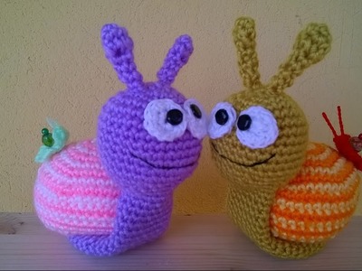 Tutorial Lumaca Uncinetto Amigurumi - Snail Crochet - Caracol Croche