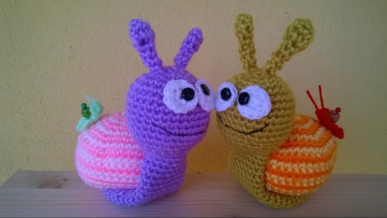 Tutorial Lumaca Uncinetto Amigurumi - Snail Crochet - Caracol Croche