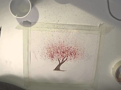 How To Draw A Tree With Watercolor [ENG]