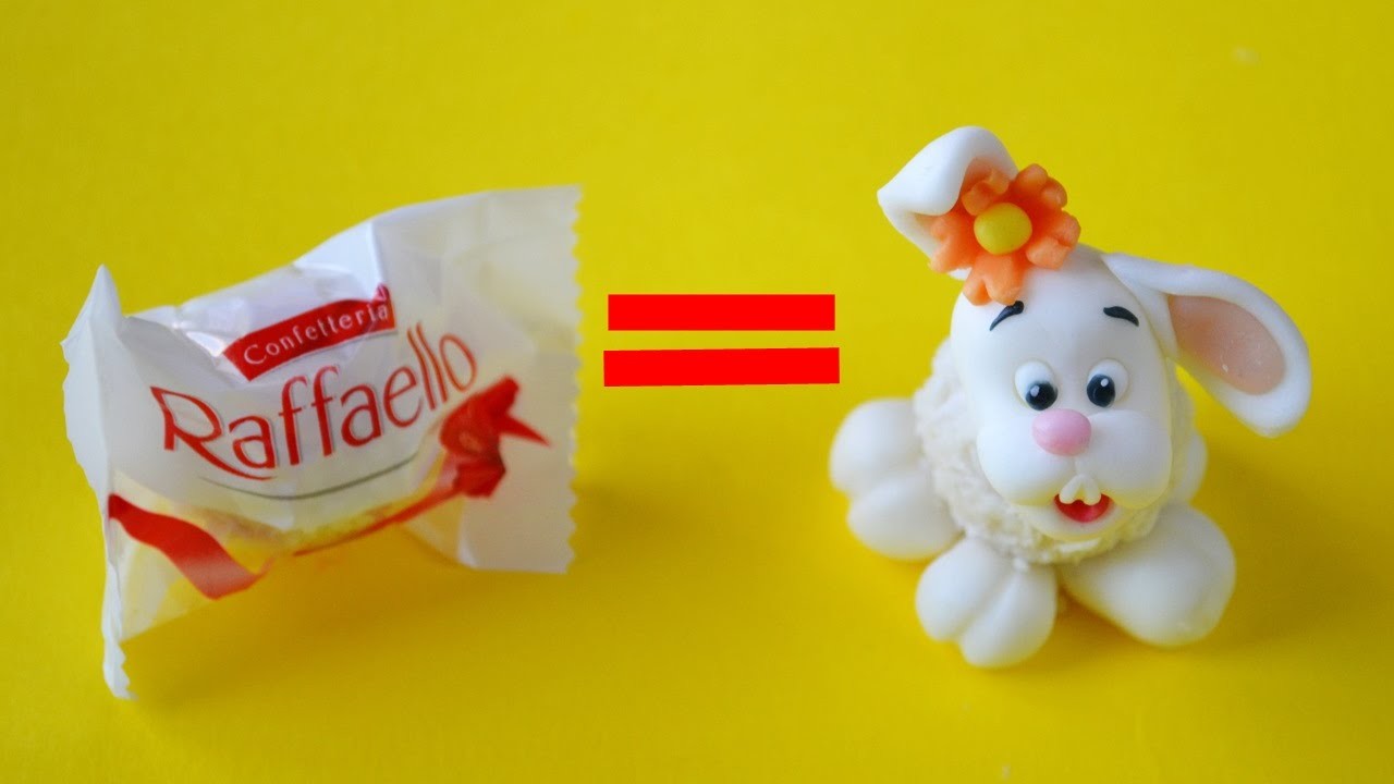 How to make EASTER BUNNY RAFFAELLO CAKE POPS - tutorial coniglietto di Pasqua pasta di zucchero