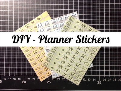 DIY Planner stickers. Tutorial. ITA