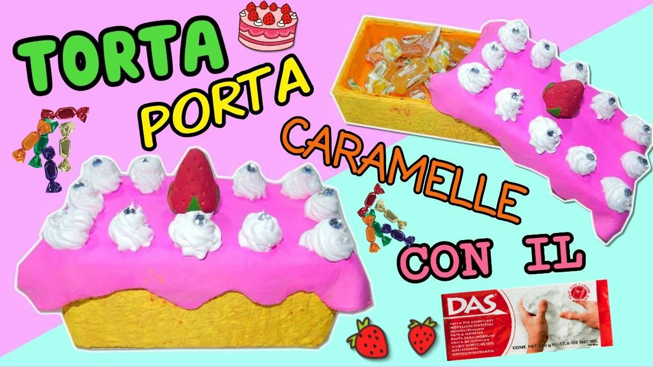 TORTA PORTA CARAMELLE con il DAS (DIY ROOM DECOR) Iolanda Sweets