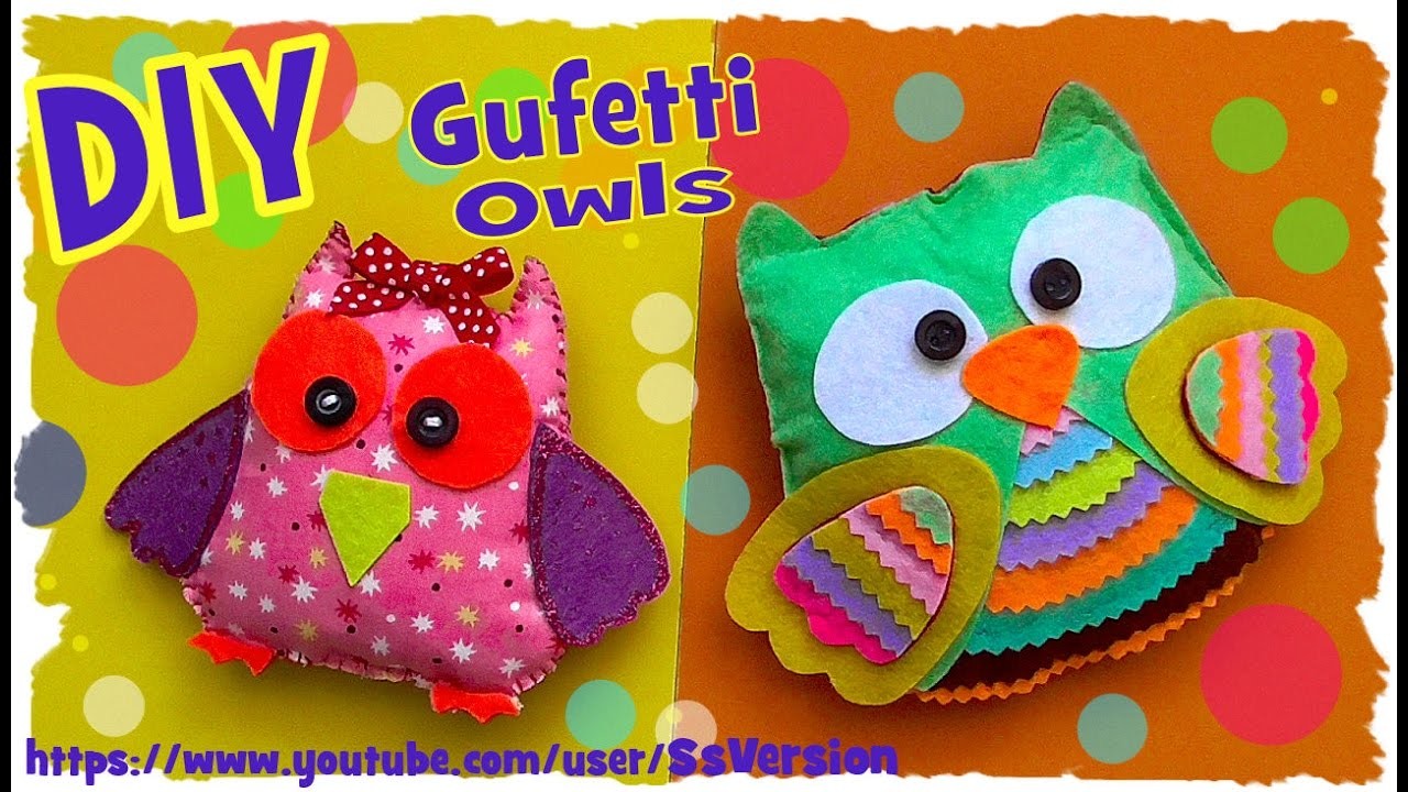 Tutorial: Gufi Profumati in Feltro | DIY Scented Felt Owls | Collab. Fiore Creations