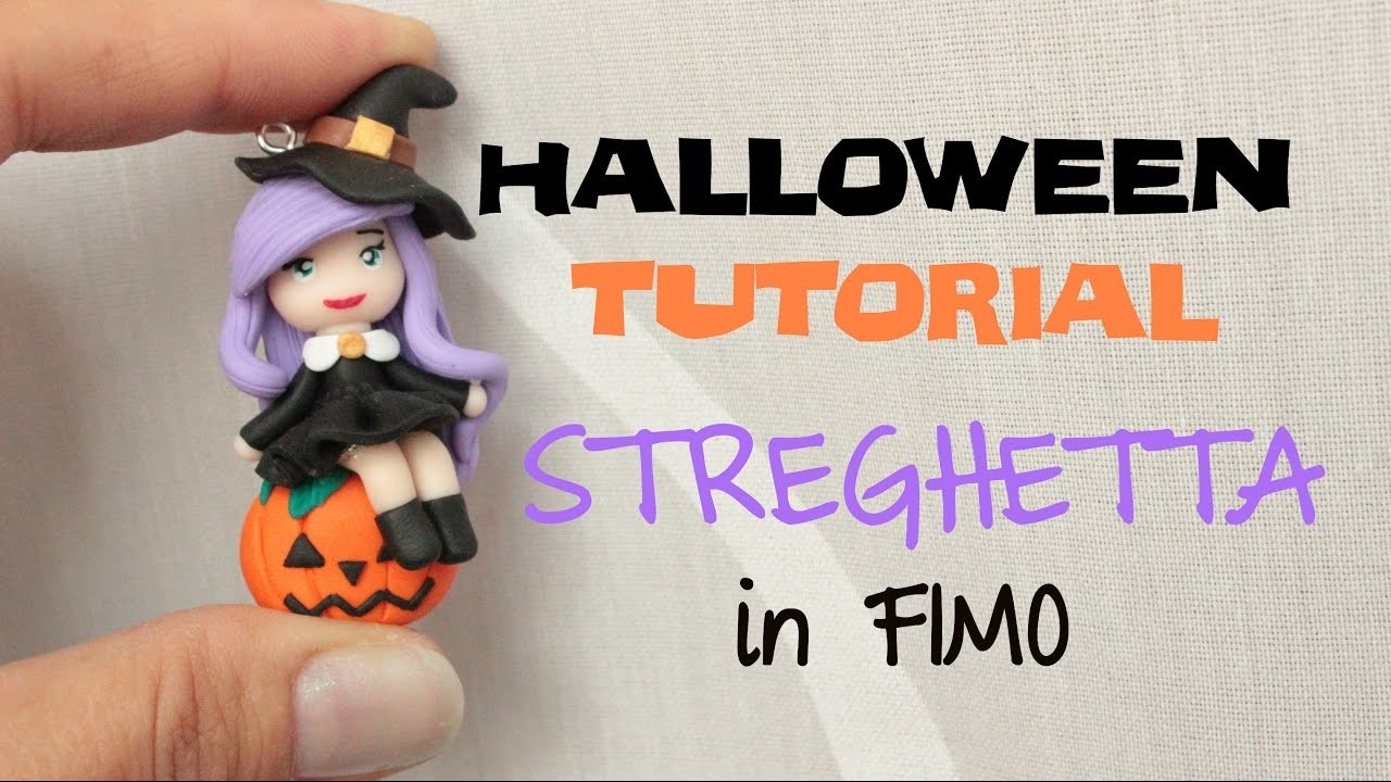 Streghetta in Fimo - Witch in Polymer Clay | Sissy's Creations