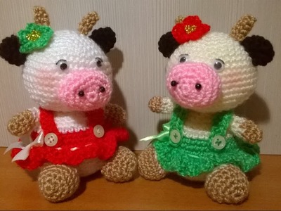 Tutorial Mucca Uncinetto - Amigurumi - Cow Crochet - Vaca Croche