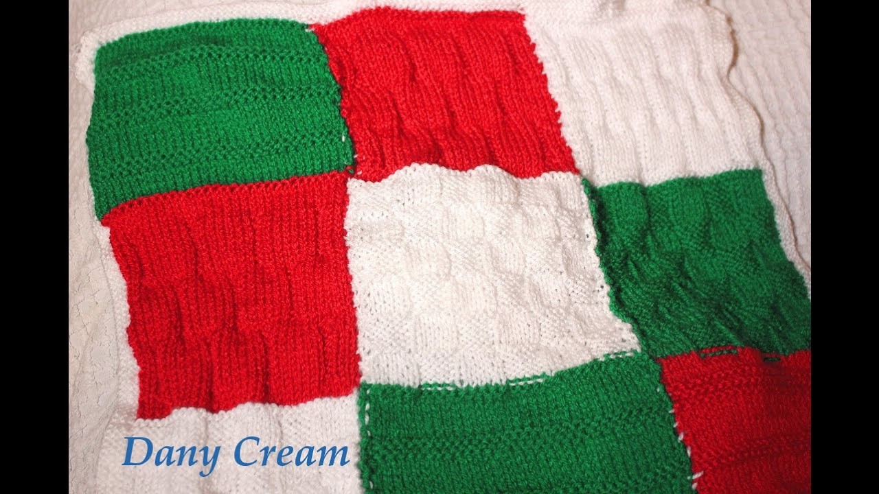 Copertina patchwork ai ferri per bebè (ma non solo) - Cómo tejer una manta patchwork