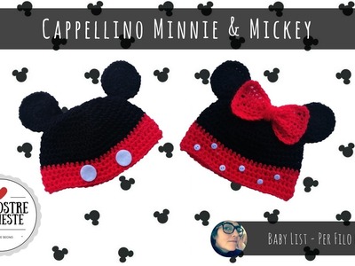 Tutorial - Cappellino Minnie & Mickey