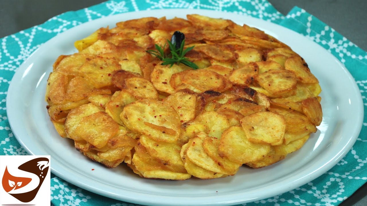 Frittata di patate, croccante e senza uova – Antipasti sfiziosi e semplici (tortino di patate)