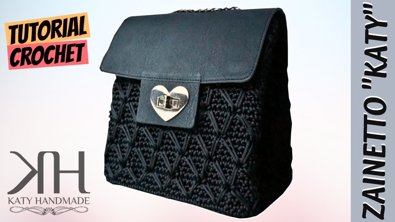 Tutorial zainetto "Katy" | Punto diamante semplice | How to make crochet backpack || Katy Handmade