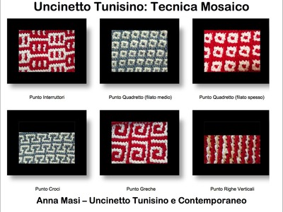 Tecnica Mosaico - Uncinetto Tunisino