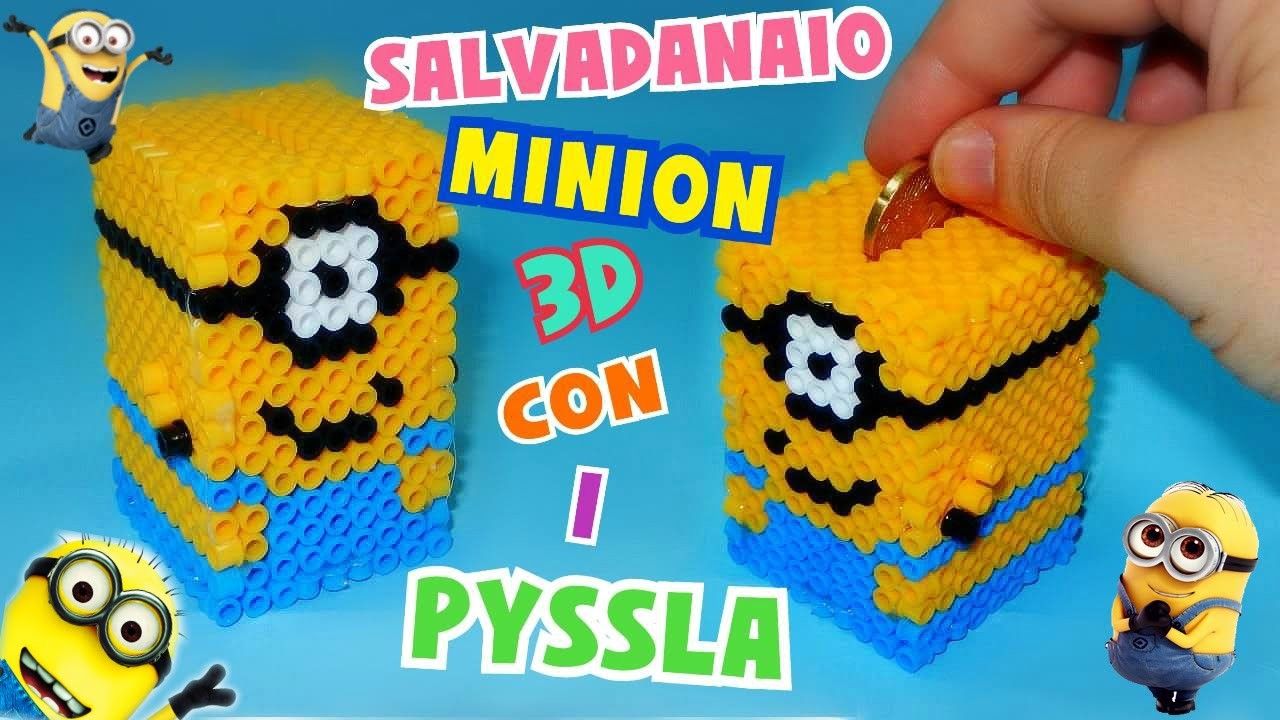 Tutorial Salvadanaio MINION con i PYSSLA 3D || Iolanda Sweets