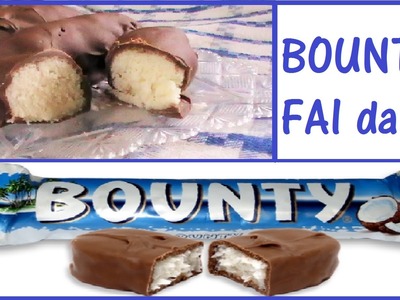Bounty Fatto in Casa - Dolcetti al Cocco ricoperti di Cioccolata