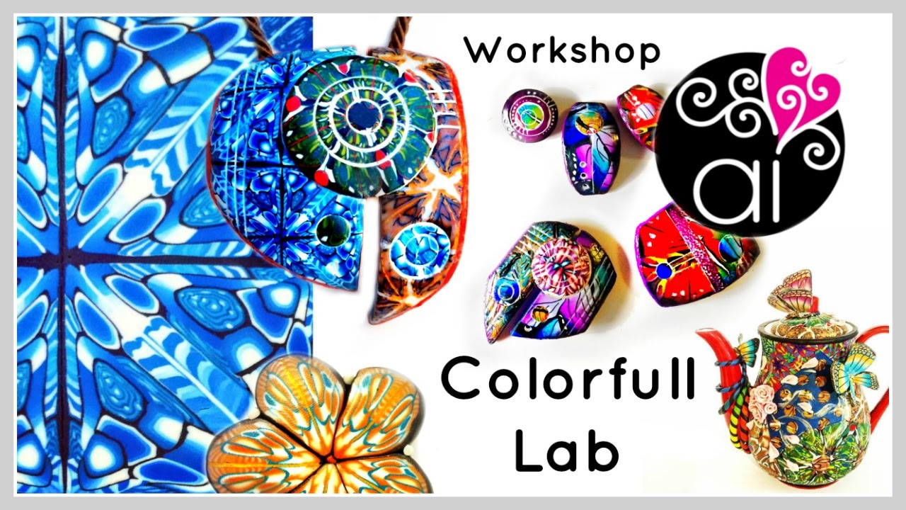 Colorfull Lab | Presentazione Workshop Paste Polimeriche | Murrine Caleidoscopio