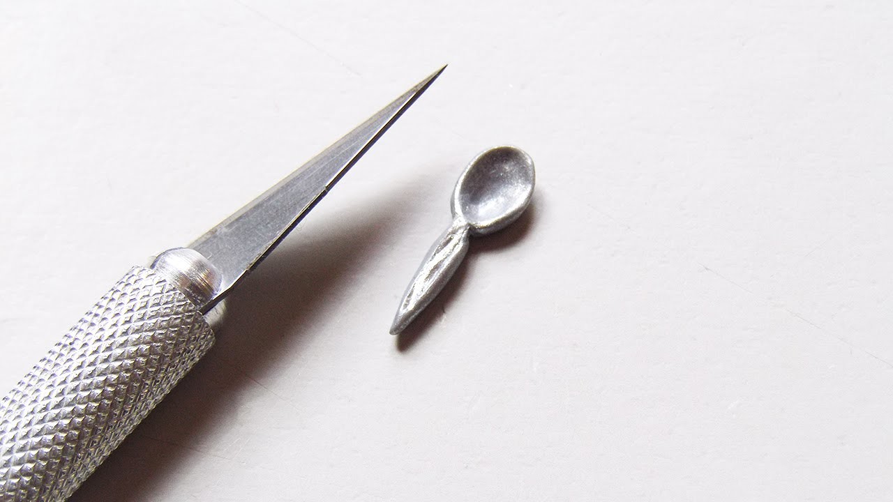 Miniatura cucchiaino Fimo. Spoon miniature polymer clay