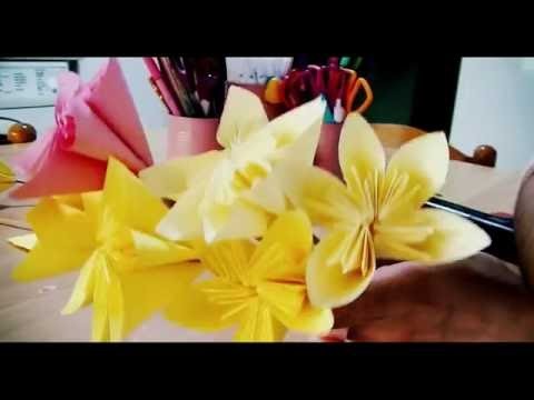 ❁3 PARTY DIY❁ Palloncino segnaposto, origami con fiore e tovagliette da cucina