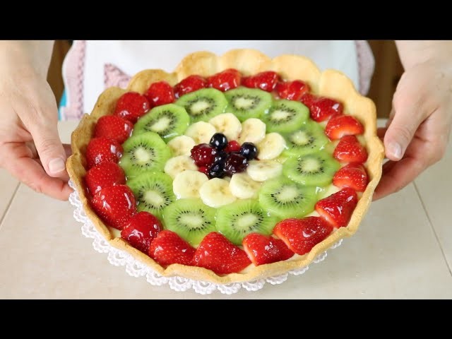Crostata di Frutta Ricetta per Base, Crema e Gelatina - Homemade Fruit Pie Recipe