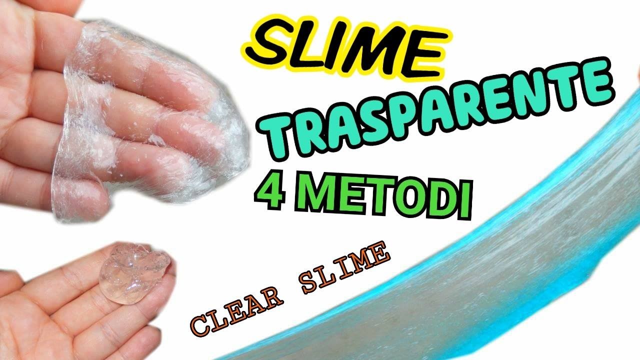SLIME TRASPARENTE (4 METODI) -CLEAR SLIME || Iolanda Sweets