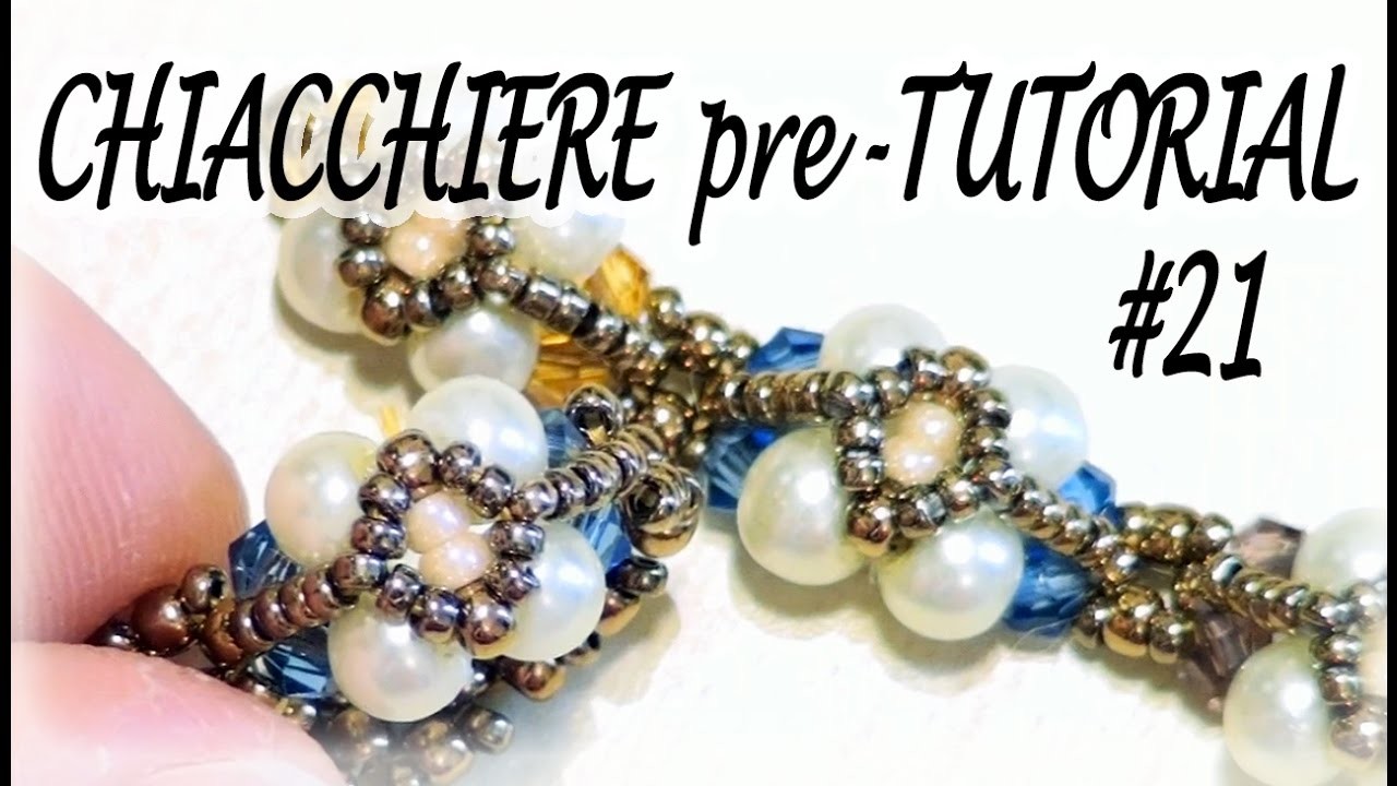Chiacchiere pre-Tutorial #21 - Bracciale o anello con perle e bicono - Gioielli con perline