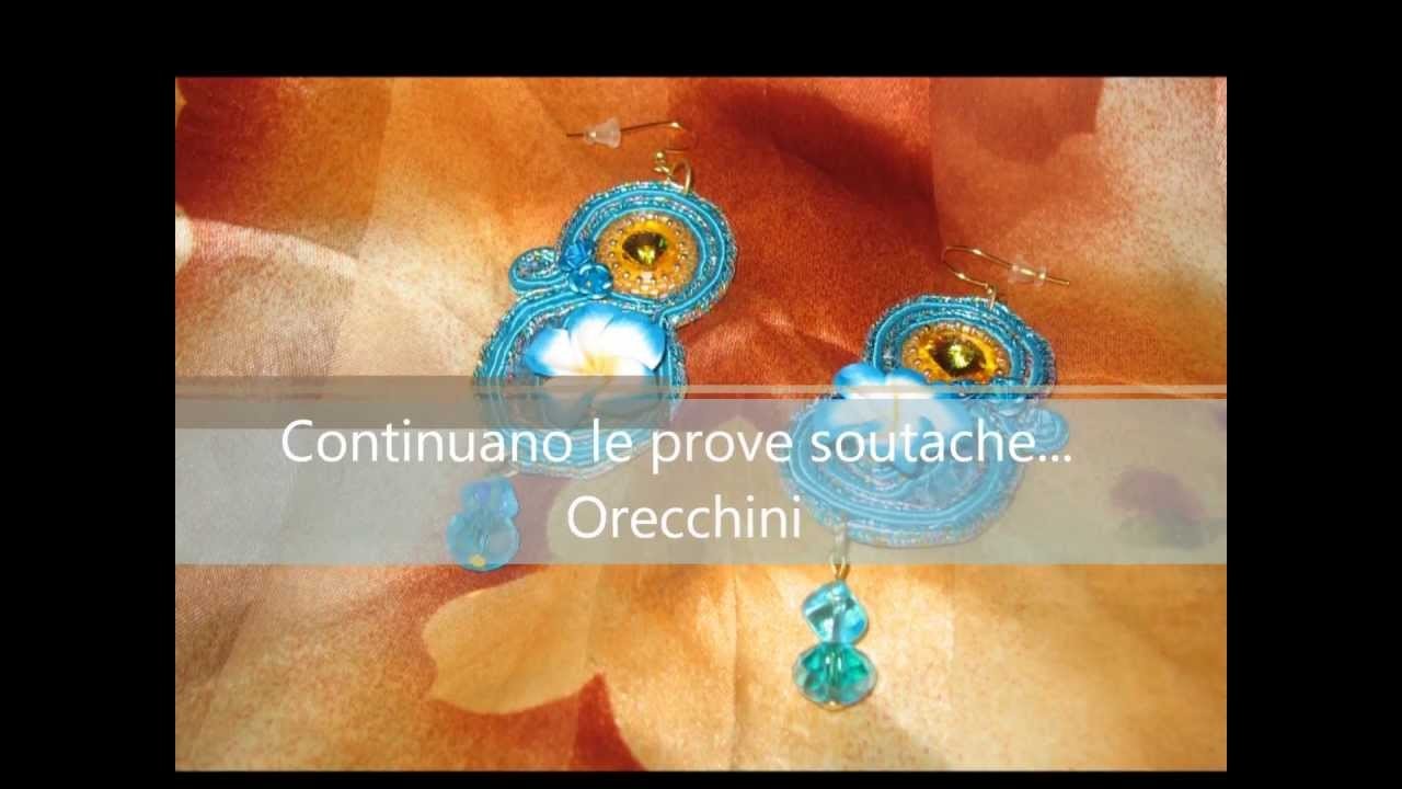 Continuano le prove soutache - Orecchini semplici montaggi