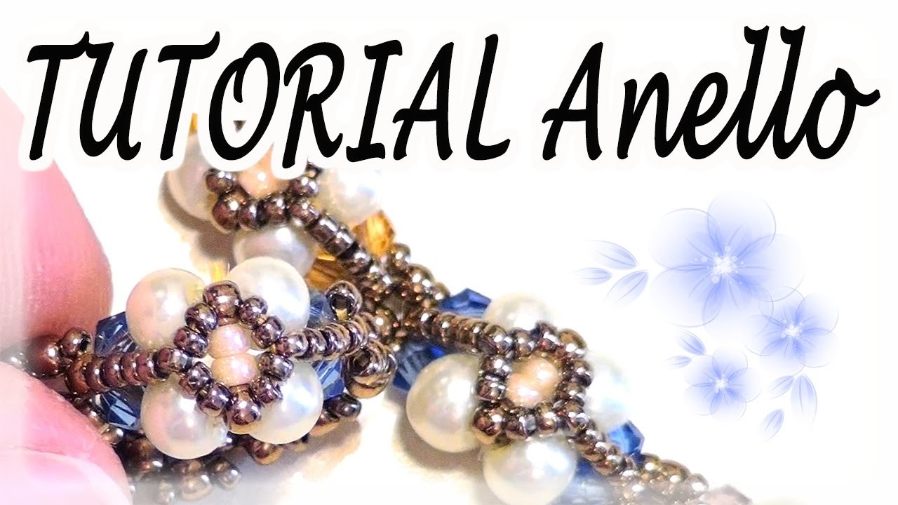 Tutorial perline: come fare anello. bracciale facile con perle e bicono - Gioielli con perline